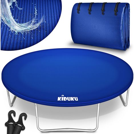 KIDUKU Telo Protettivo Copertura per Trampolino Elastico 305 cm Tappeto di Protezione dalle Intemperie per Tappeti Elastici Telone Antipioggia, Resistente ai Raggi UV