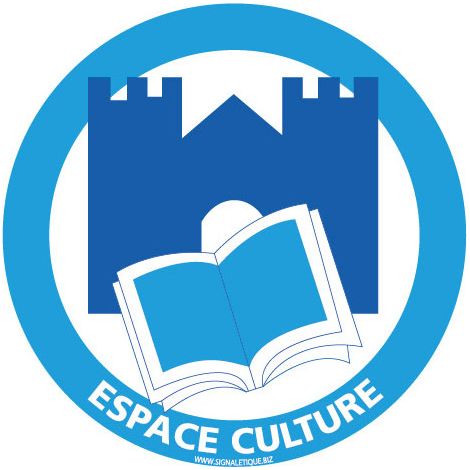 PANNEAU INFORMATION ESPACE CULTURE SPECIAL MONTAGNE (H0385) - Plastique PVC 1,5 mm - Diamètre 125 mm