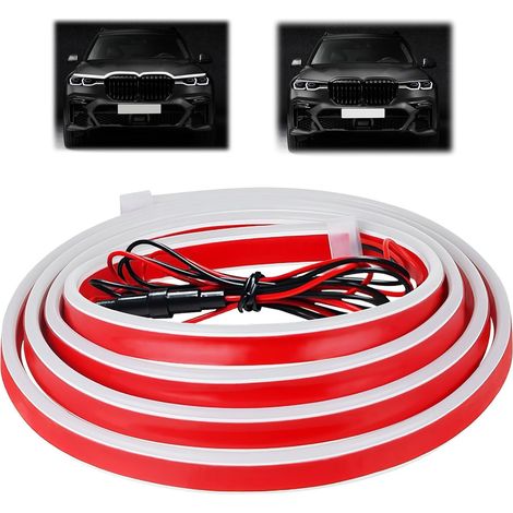 Feux Diurnes Flexible12 V, Lampe de conduite Voiture Étanche 150 CM, Bandes Lumineuses LED (1/5)