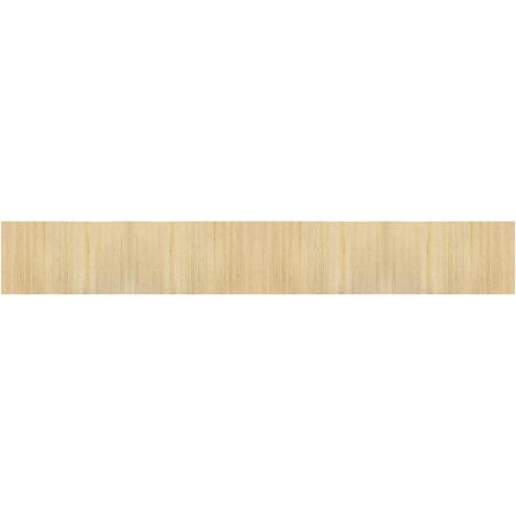 Tapis rectangulaire naturel clair 60x400 bambou (1/5)