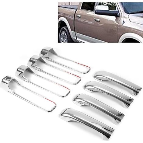 Türgriffe aus elektrolytischem Chrom für Dodge Ram 1500 (2009–2015), äußeres Ersatzteilset, stilvolles Schutzset (1/5)