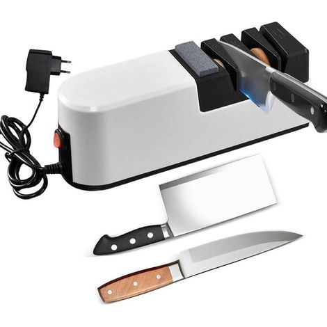 Aiguiseur de Couteaux Électrique,Aiguiseur Multifonction,Système D'affûtage de Couteaux,Aiguiseurs Couteauxs Électrique,pour Couteauxs de Cuisine Ciseaux Couteauxi à Fruits (1/5)