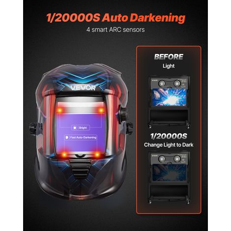 Casque de Soudage Solaire à Obscurcissement Automatique Couleur (1/5)