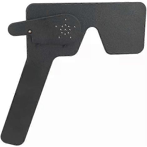 Professionelle ophthalmologische Lorgnette 17 Lochblende aus schwarzem Kunststoff für Sehtests – JXLGV (1/5)