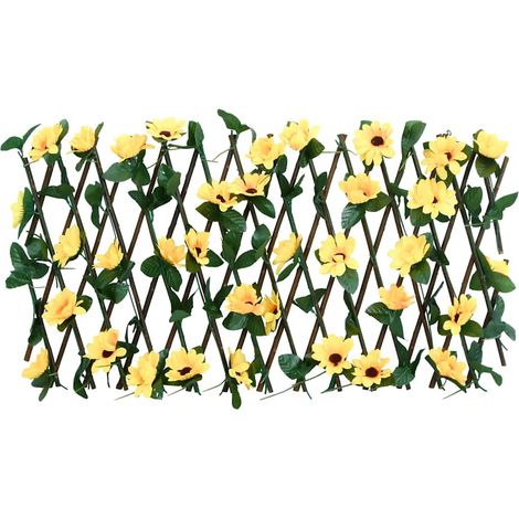 Treillis de lierre artificiel extensible jaune 180x20 cm (1/5)