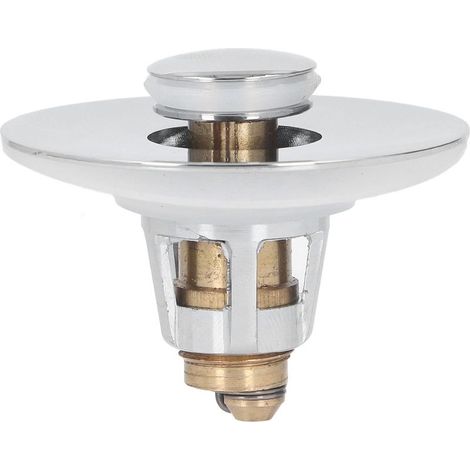 Siphon de lavabo en laiton avec système anti-bouchage et mécanisme à pression pour une utilisation facile - Adaptable aux diamètres 28-38mm (1/5)