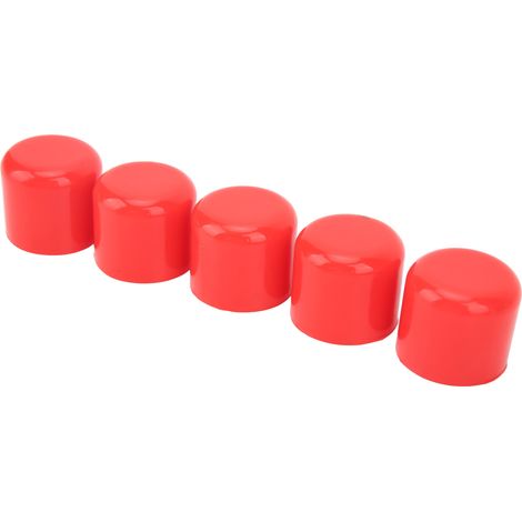 5 bouchons silicone universels 32mm, flexibles étanches résistants à la chaleur, bouchons pour tuyaux d'aspiration voiture rouge (1/5)