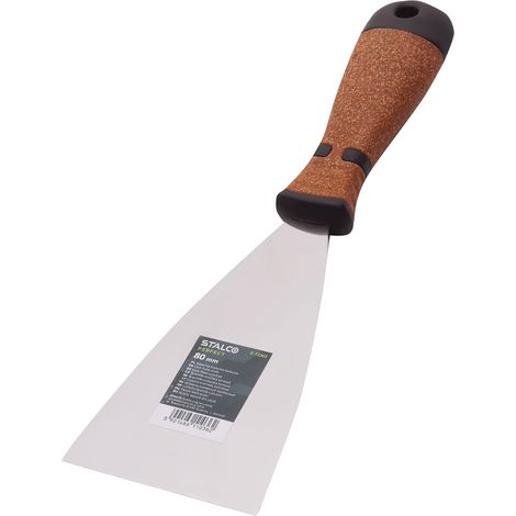 Spatola per stucco Stalco da 80 mm, con manico in sughero. (1/3)