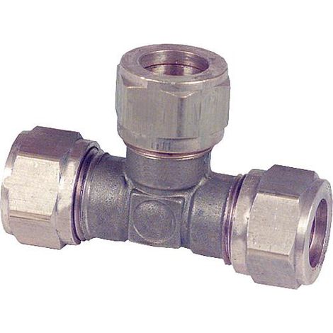 Raccord de compression laiton piece en T 14x14x14mm (1/2)