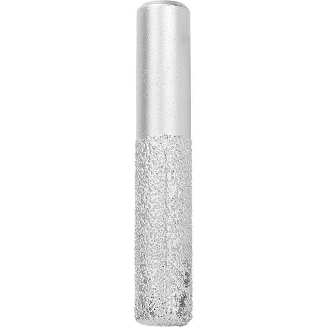 Versilberter, gelöteter Diamantbohrer mit geradem Schaft, 12,7 mm, für Gongmaschine (1/5)