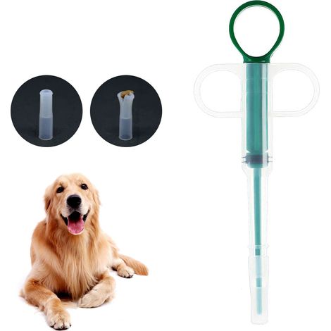 Distributeur de pilules pour petits chats et chiens, seringue à embout souple pour comprimés. (1/5)