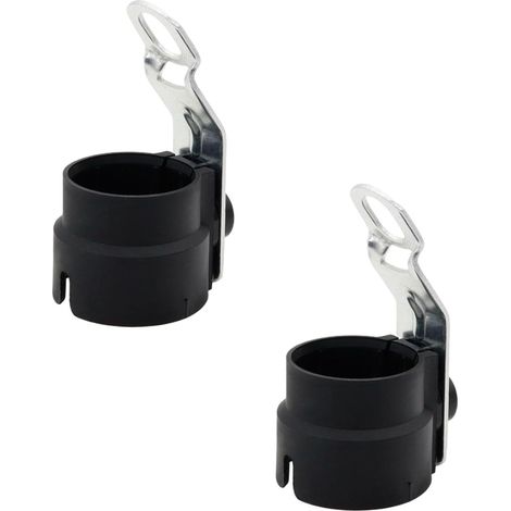 2 Supports de Prise de Remorque - Connecteur 7 et 13 Broches - Montage Stable Résistant Aux Intempéries - Pour Camping-car et Remorque - Noir (1/5)