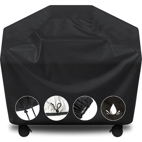 Housse de barbecue étanche pour grill à gaz Protection extérieure résistante UV et imperméable, taille universelle L×l×H (180×75×120 cm) (1/5)