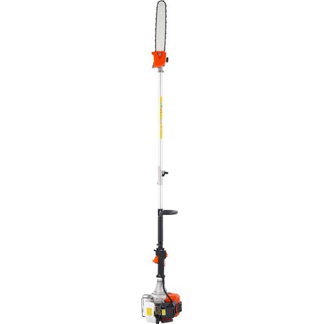 Mophorn Benzin Hochentaster, 2-Takt, 52 ccm, Motorsäge, Teleskopsäge mit ausziehbarer Stange von 2,2–2,94 m, 35,6 cm Schwert, 850 ml Kraftstofftank, für effizientes und sicheres Schneiden