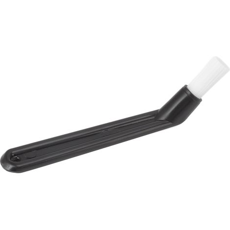 Brosse de nettoyage pour machine à café, manche courbé, poils en nylon, noir. (1/5)