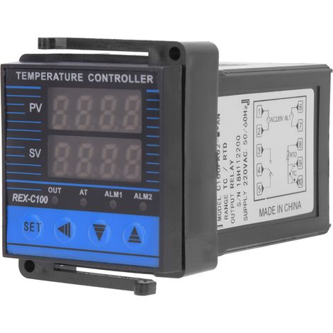REX-C100 Régulateur numérique de température 0-400°C, sortie relais haute sensibilité intelligente (1/5)