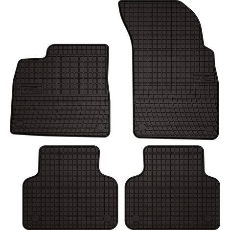 Gummifußmatten für Audi Q7 II SUV (ab 2016) – schwarz, passgenau (1/5)