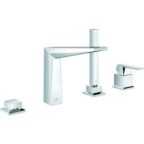 Combinaison de baignoire à 4 trous EH Allure Brilliant 29405 chromée