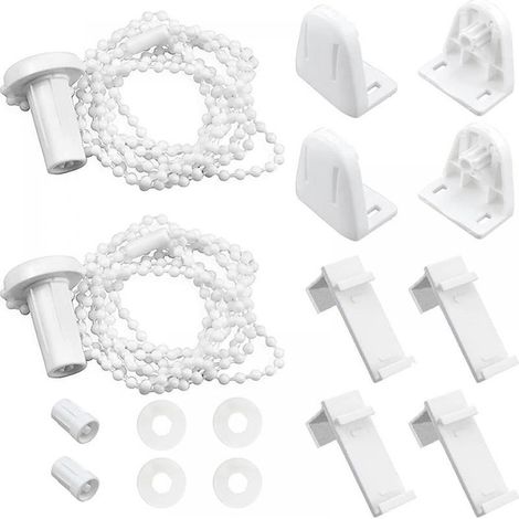 Set mit 2 Befestigungsmechanismen für 17-mm-Rollos – Hochbeständiges PVC – Bohrfreie Montage – Kompatibles Zubehör (1/5)