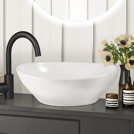 GBLY Lavandino lavabo da Bagno in Ceramica con Foro per Rubinetto 41 × 33 × 14,5 cmLavabo sospeso Foro per rubinetto moderno Lavamano per WC ospiti