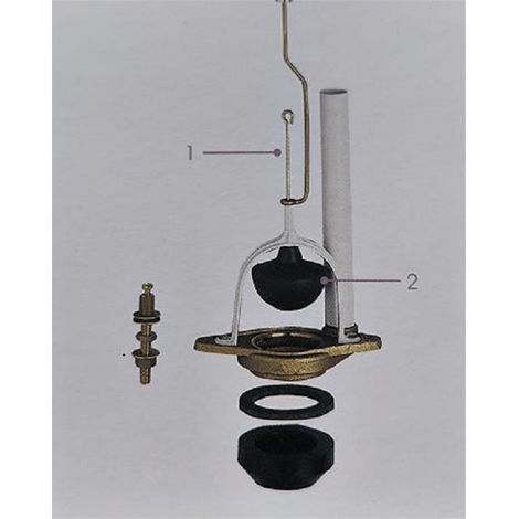 Mécanisme de chasse d'eau adaptable Jacob Delafon – Hauteur 511 mm – Entraxe fixation cuvette 147 mm – Avec trop plein (1/4)