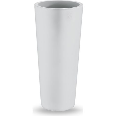 Vaso Clou Tondo con cache-pot Bianco - 85 cm (1/4)