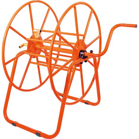 Avvolgitubo Professionale Capacità Tubo 100 m 1" Agrati 414IT in Acciaio Verniciato Arancione (1/4)