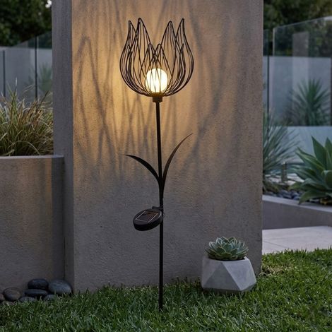 Lunaria Floral Urban Solar Garden Stake Light (1/2)