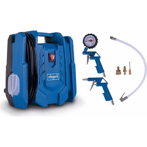 Compresor maletin portatil de aire comprimido electrico Scheppach airforce 7