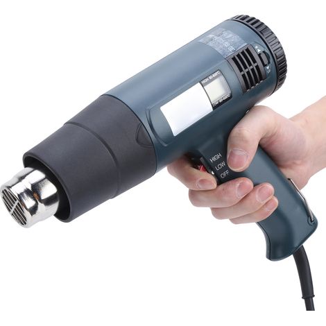 Pistolet à air chaud électronique 2000W 220V réglable, outil industriel GJ-9A20LCD avec écran LCD, température plastique ajustable, prise UE (1/5)
