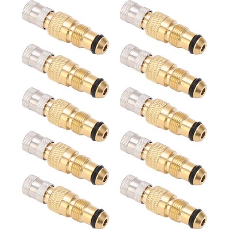 Lot de 10 valves pneumatiques et liquides pour pneus de tracteur, tige de valve en laiton TR218A CH3, boîtiers de remplacement (1/5)