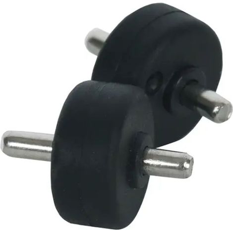 Roulettes et axes d'électrobrosse pour aspirateur Rowenta – Compatible avec modèles RH6838WO/871, RH6837WO/871 – Longueur 50mm, largeur 30mm