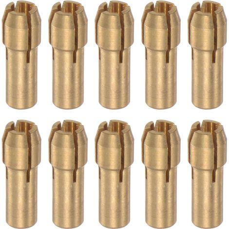 10pcs Laiton Pince 3,2mm 4,8 mm Tige Dia pour Rotatif Outils (1/5)