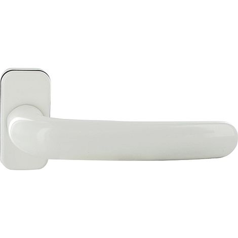 Béquille double sur rosace ovale : PRIMA PLUS - GIESSE - Blanc 9010 (1/2)
