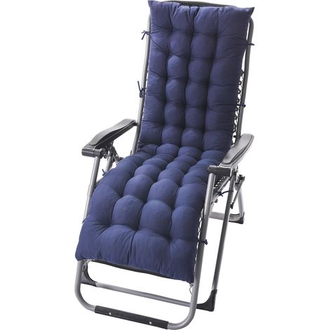 Coussin de Jardin pour Chaise Longue, 155 x 48 x 8 cm, Rembourré, Idéal pour Canapé et Chaise Longue en Rotin (1/5)