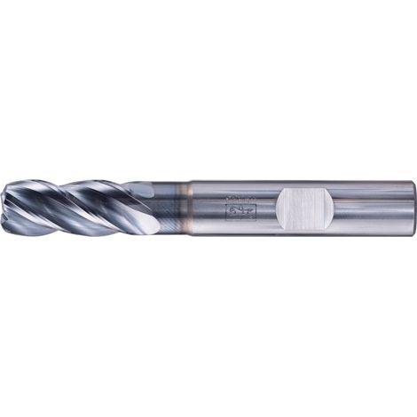 PFERD VHM Eckfräser lang 4 Schneiden Ø 10 mm Radius 1,5 mm TiAlN Schaft HB Universal Line Schruppen Schlichten Nuten (1/5)