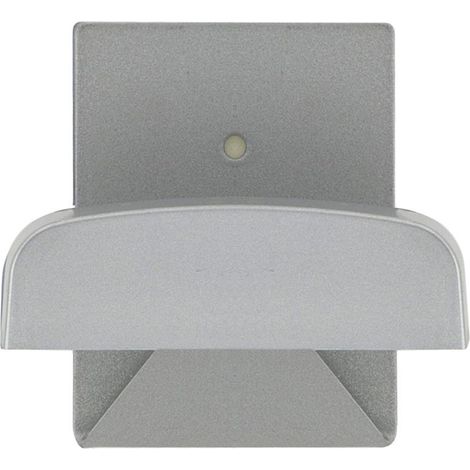 Appendiabiti adesivo in acciaio inox colore grigio (1/4)
