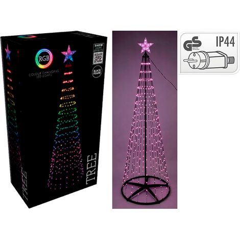 Sapin Noël Extérieur Led Rgb 370 Led Rgb Personnalisables - Basics