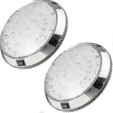 Éclairage intérieur pour camping-car, lot de 2 spots LED 12 V pour plafond et dôme, 46 pouces, avec interrupteur marche/arrêt, référence p20241126479 (1/5)