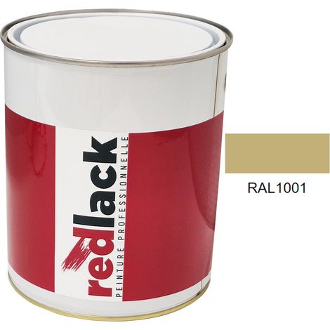 Kanne 3L Lack Mehrzweckfarbe – RAL 1001 – Beige – Glanz – für verschiedene Oberflächen – Redlack