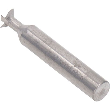 Fraise à queue d'aronde carbure 4 dents, outil de défonceuse pour bois, rainurage 10x45°x60L (1/5)