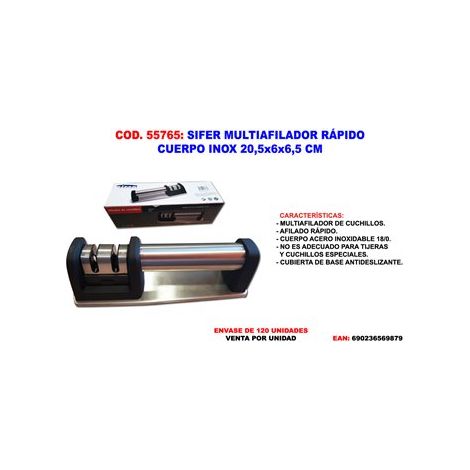 Sifer Multiafilador Rápido Cuerpo Inox 20.5x6x6.5 CMM02