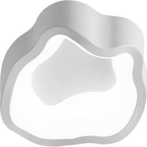 Plafonnier LED blanc froid 12 W en forme de nuage pour enfants, idéal pour le salon, la cuisine ou le couloir. (1/4)