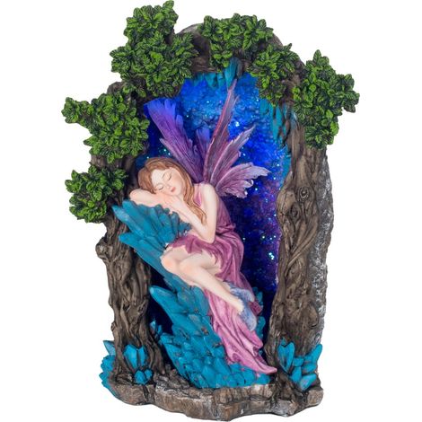 Signes Grimalt Figura De Hada Figuras Quemador Incienso Hada Con Led Fantasia Azul 14x19x26cm 34600 (1/5)