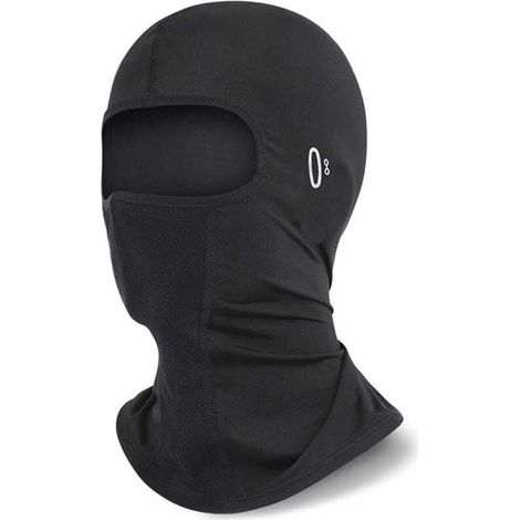 1 masque de protection solaire respirant, doublure de casque en soie glacée, masque de protection solaire d'extérieur, bandeau élastique de cyclisme, adapté aux sports de plein air (1/4)