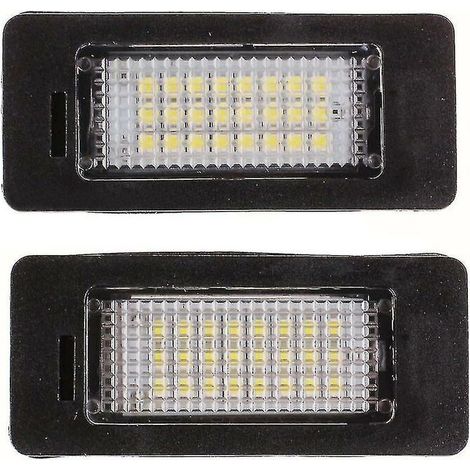CREA 2 Pcs/set Car Trunk Led License Plate Lights 24 Leds Lamp For Bmw E39 E60 E90 X
