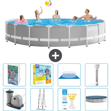 Prism Frame Pool Rund - 549x122 cm - 9-teilig S532