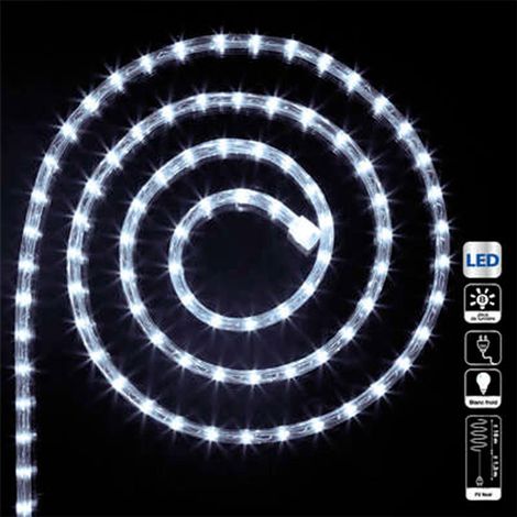 Paris Prix - Tube Lumineux Led extérieur 18m Blanc Froid (1/2)