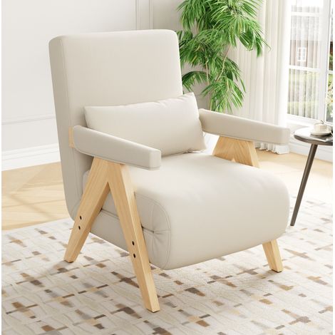 Modernes Design: 3-in-1-Umbausessel mit Schlaffunktion, umbaubares Schlafsofa, gepolsterter Klappsessel, Polstersitz, Loungesessel, Einzelbett, geeignet für Wohnzimmer, Schlafzimmer, Büro, Wohnung usw (1/5)