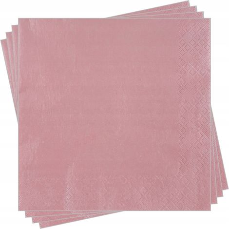 Tovaglioli a 3 veli, 20 pezzi, color oro rosa (1/3)